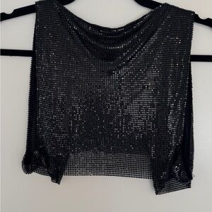 Halcyon Studios “Astrid” Crystal Chainmail Top